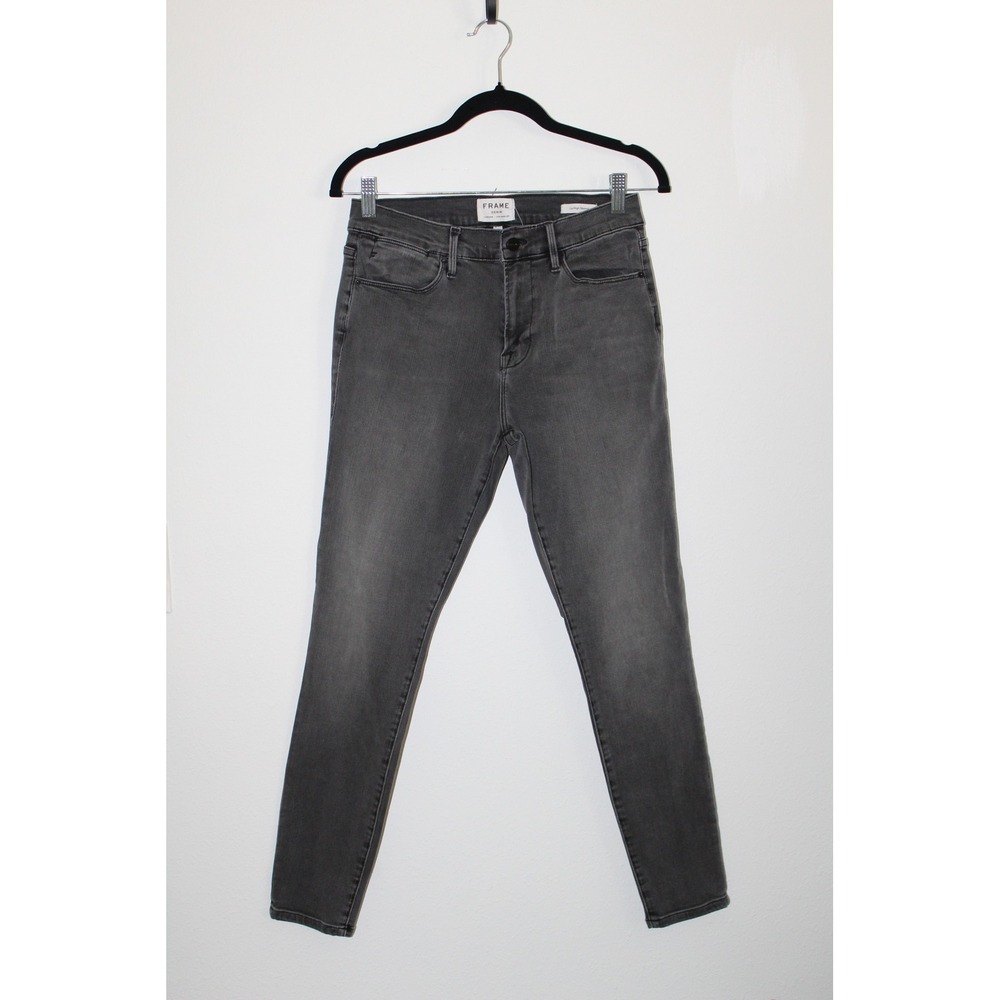 FRAME Denim Le High Skinny Jeans Burton Grey High Rise Size 29 LHSK208